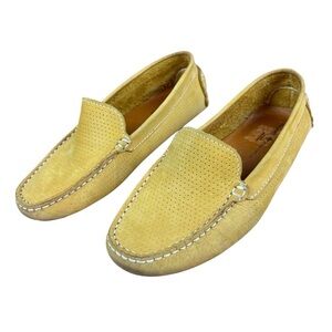 Mercanti Fiorentini MF-3602 Leather Loafer Yellow. Women Sz 7B. Made In Brazil.